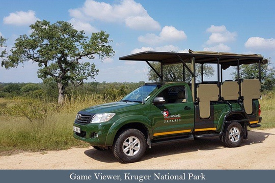 Your safari tour vehicle for use in the Kruger Park