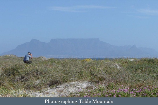 Photographing Table Mountain from Blouberg